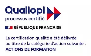 Certification Qualiopi délivrée au titre de la catégorie d'action suivante :  Actions de formation